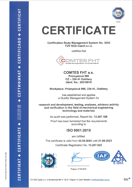 ISO Certificate